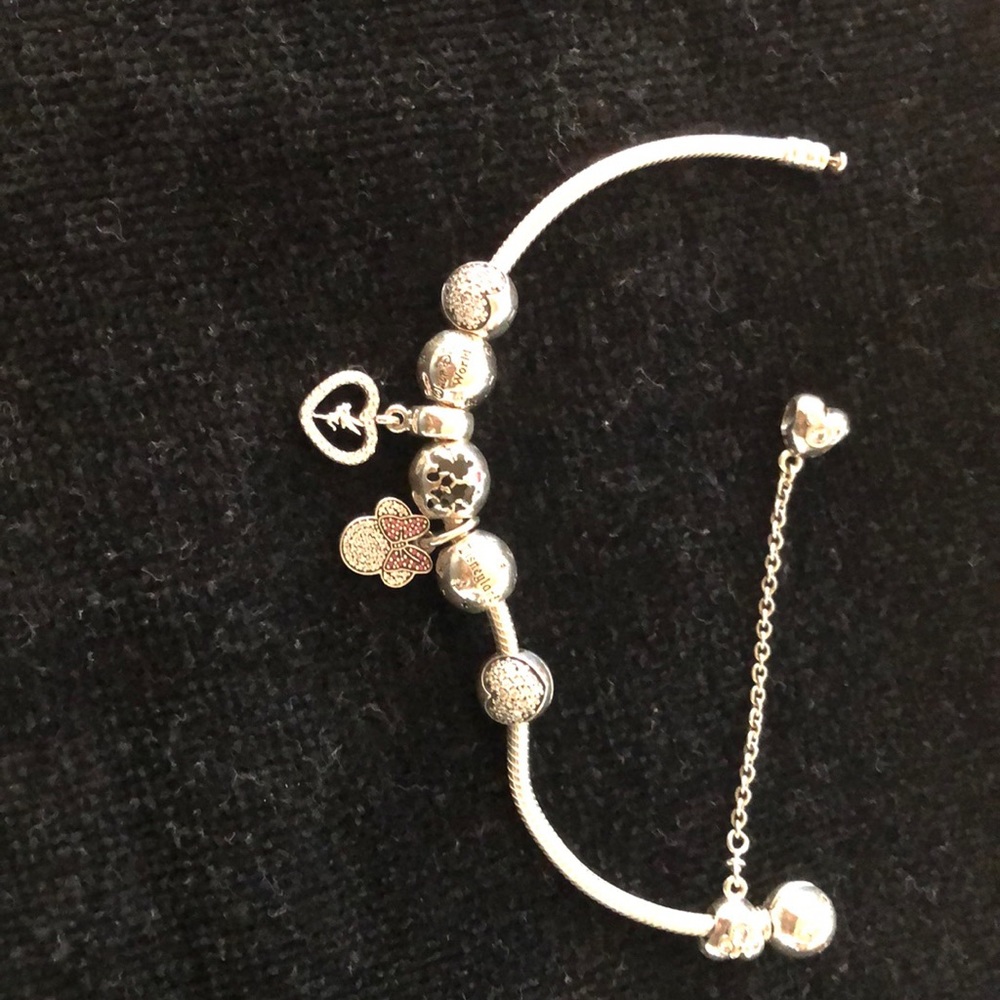 Pandora bracelet with Disney charms